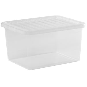 Pallet of 100 x 31L Crystal Plastic Storage Boxes with Lids-Wham-Plastic Box Shop