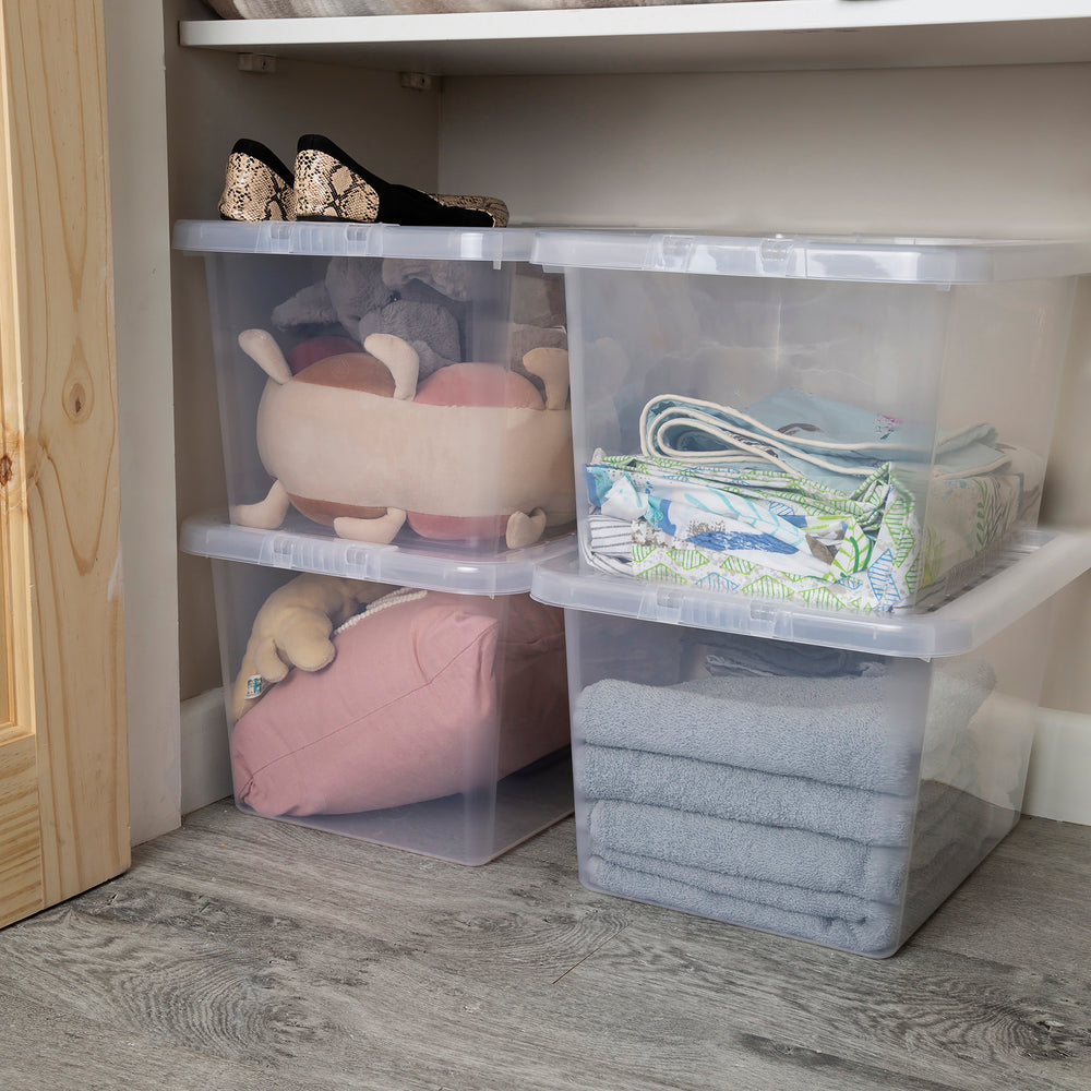 Pallet of 320 x 31L Crystal Plastic Storage Boxes with Lids-Wham-Plastic Box Shop