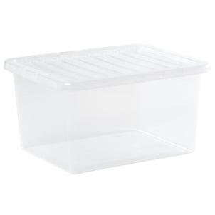 Pallet of 240 x 37L Crystal Plastic Storage Boxes with Lids-Wham-Plastic Box Shop