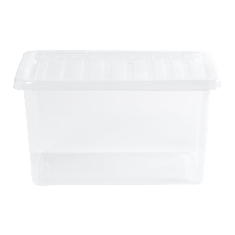 Wham Crystal Pack of 5 x 37L Plastic Storage Boxes with Lids-Wham-Plastic Box Shop