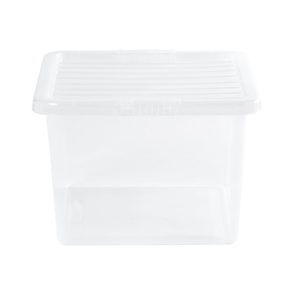 Wham Crystal Pack of 5 x 37L Plastic Storage Boxes with Lids-Wham-Plastic Box Shop