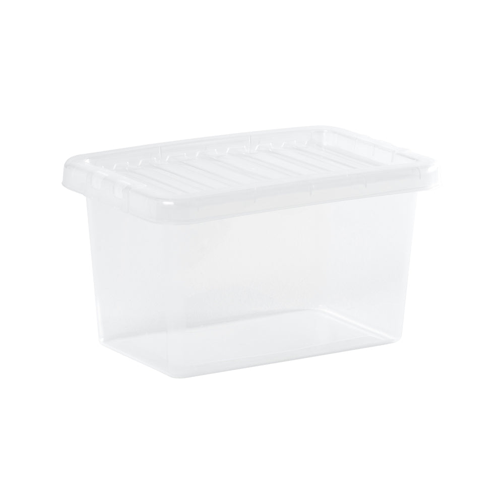 Wham Crystal 7 Litre Plastic Storage Box with Lid-Wham-Plastic Box Shop