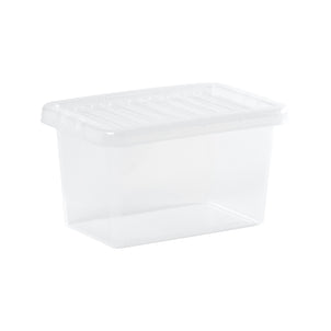 Wham Crystal 7 Litre Plastic Storage Box with Lid-Wham-Plastic Box Shop