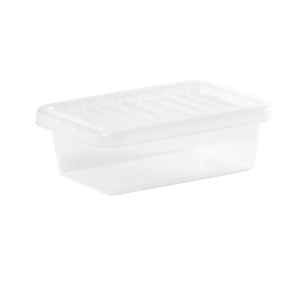 Wham Crystal 4L Plastic Storage Box with Lid-Wham-Plastic Box Shop