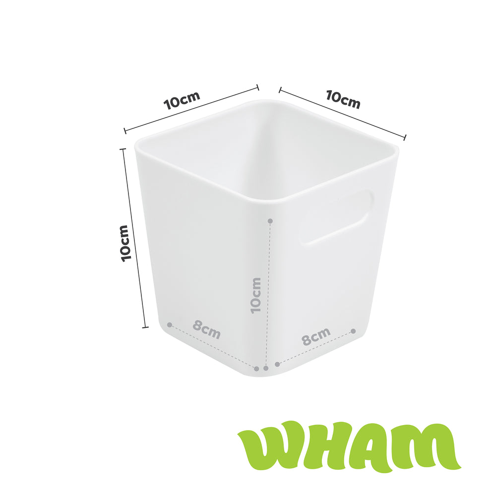 Small Square Plastic Studio Basket - Wham Studio-Wham-Plastic Box Shop
