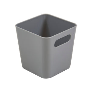 Small Square Plastic Studio Basket - Wham Studio-Wham-Cool Grey-WMSB1.01CG-Plastic Box Shop