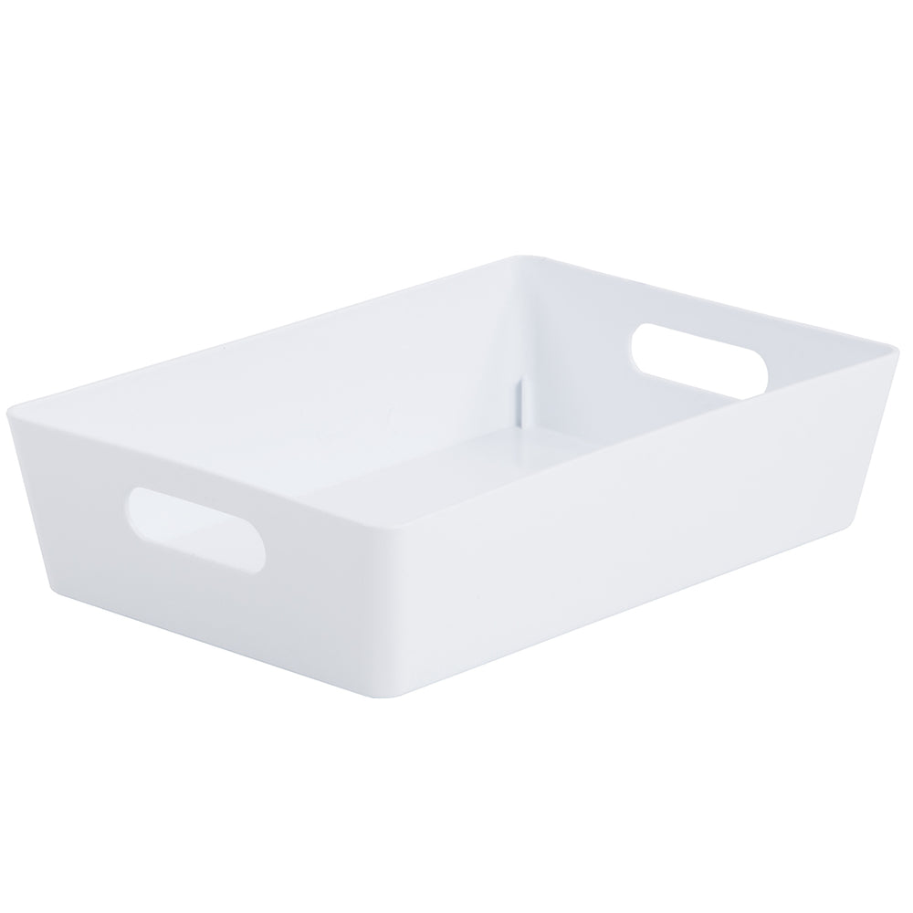 Studio Basket Rectangular 4.01-Wham-White-WMSB4.01W-Plastic Box Shop