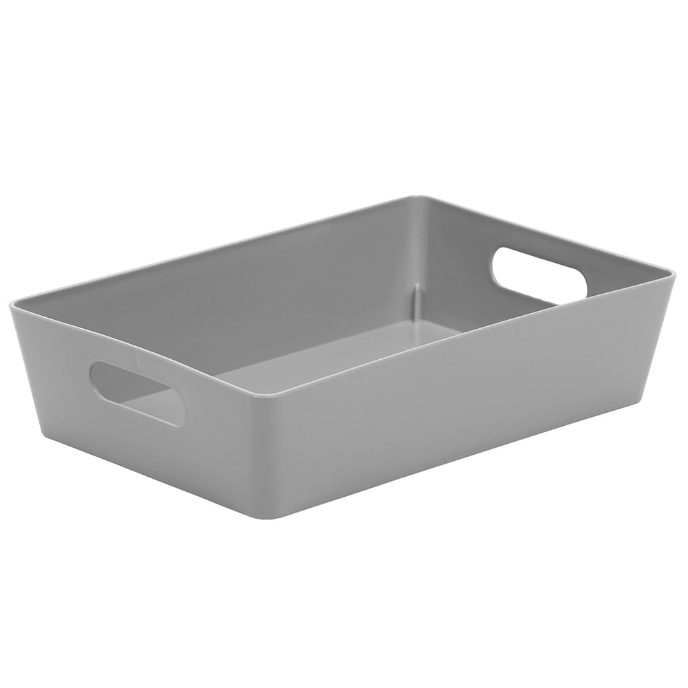 Studio Basket Rectangular 4.01-Wham-Cool Grey-WMSB4.01CG-Plastic Box Shop