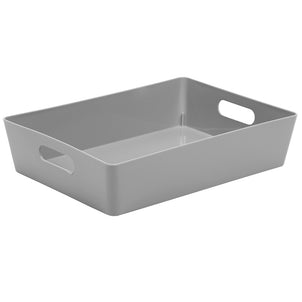 Studio Basket Rectangular 5.01-Wham-Cool Grey-WMSB5.01CG-Plastic Box Shop