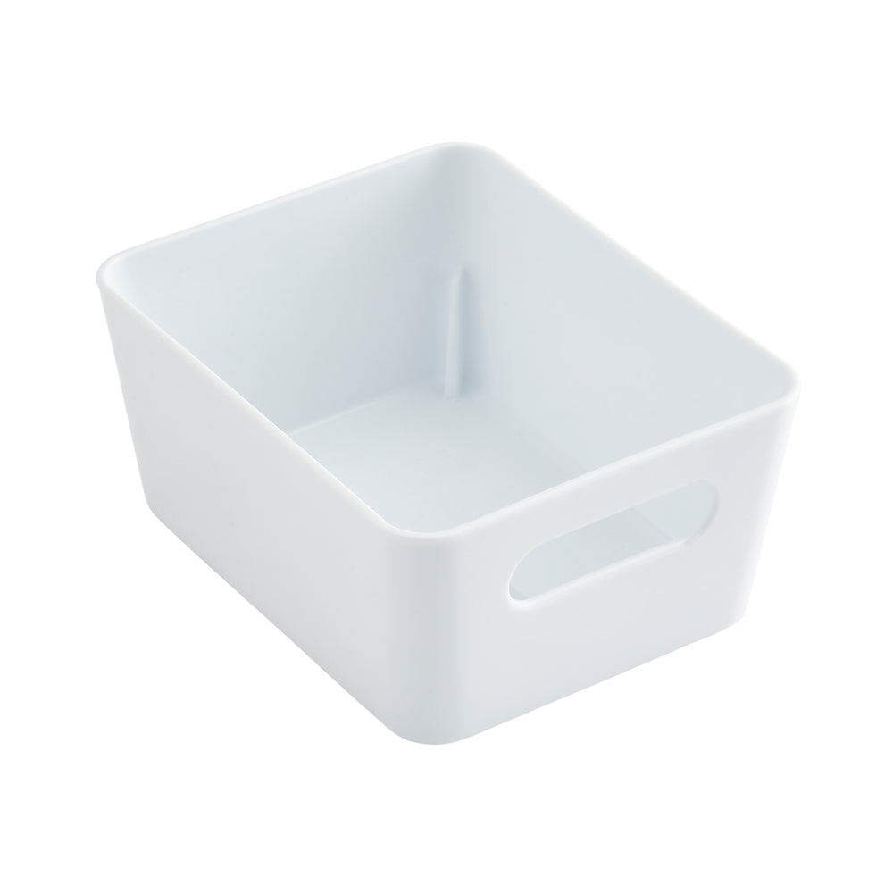 Rectangular Plastic Storage Basket - Wham Studio-Wham-White-WMSB8.01W-Plastic Box Shop