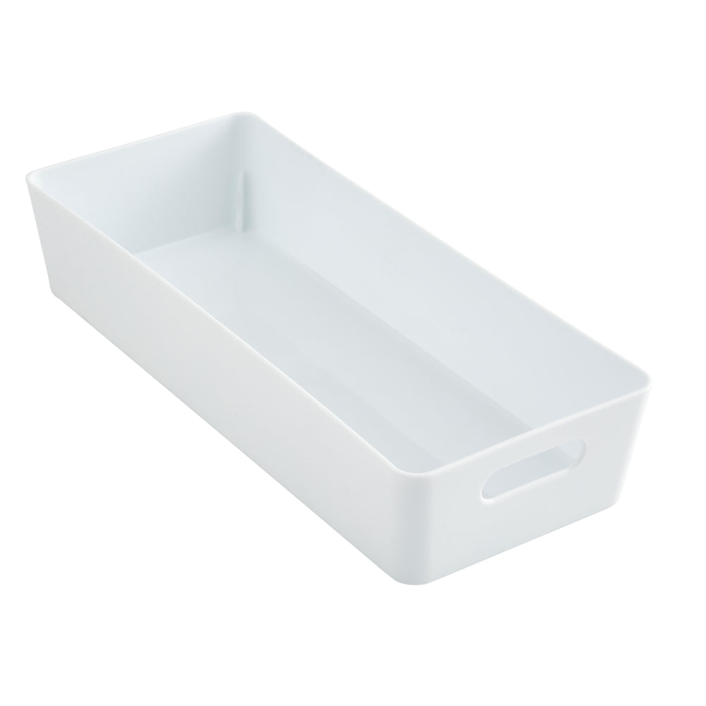 Rectangular Plastic Storage Basket – Wham Studio-Wham-White-WMSB10.01W-Plastic Box Shop