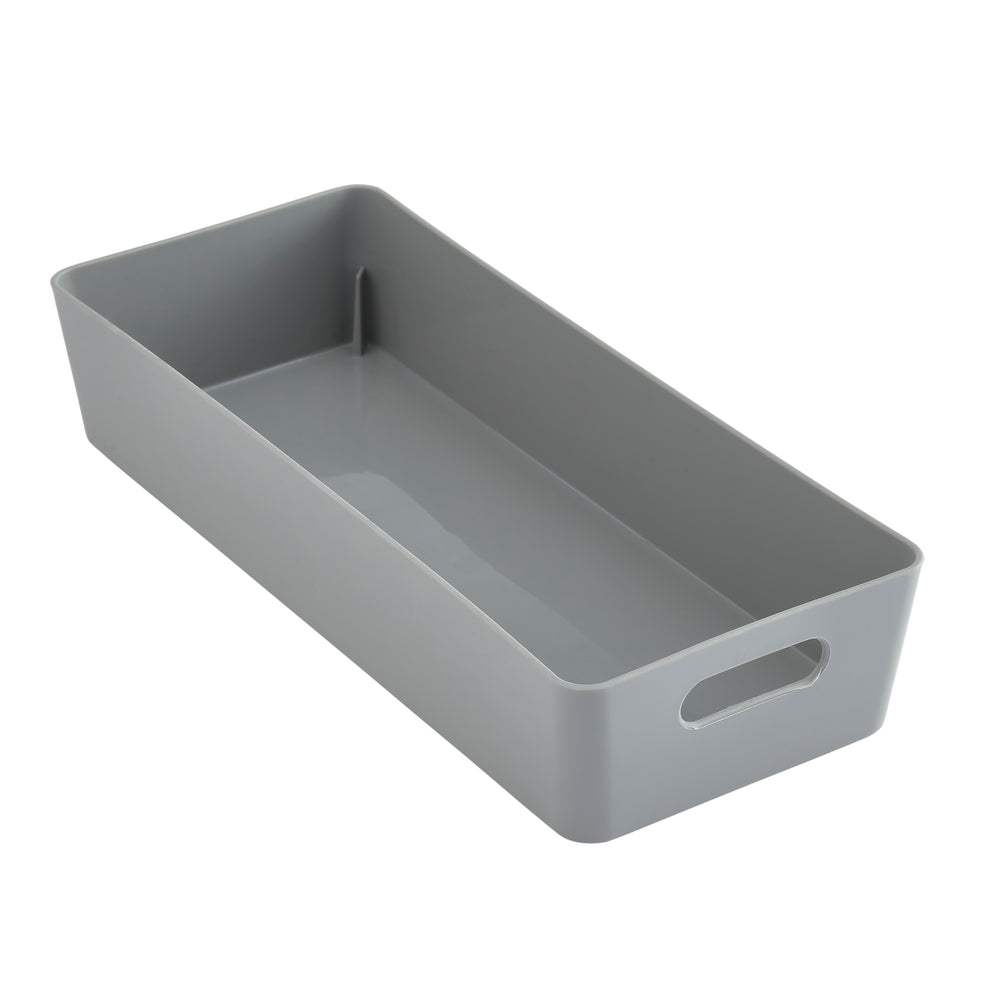 Rectangular Plastic Storage Basket – Wham Studio-Wham-Cool Grey-WMSB10.01CG-Plastic Box Shop