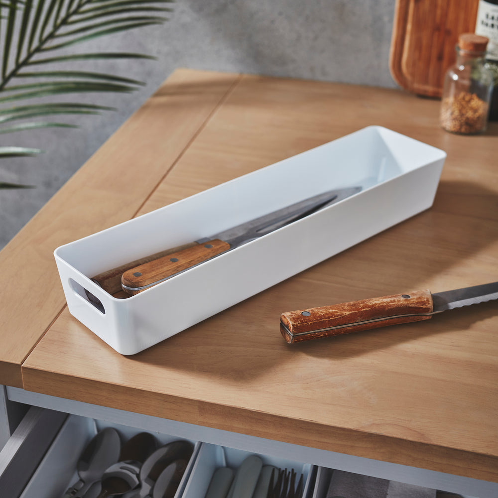 Rectangular Plastic Storage Basket - Wham Studio-Wham-Plastic Box Shop