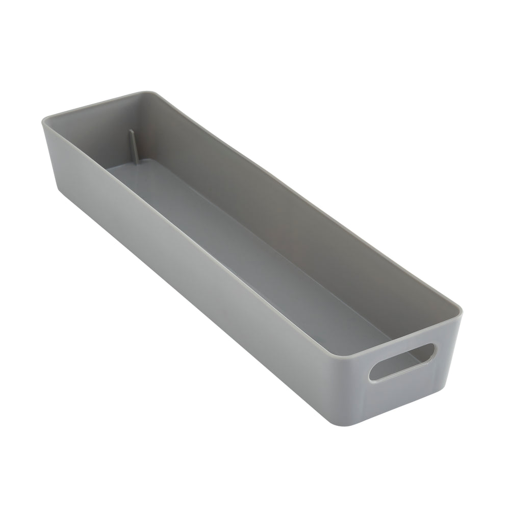 Rectangular Plastic Storage Basket - Wham Studio-Wham-Cool Grey-WMSB12.01CG-Plastic Box Shop