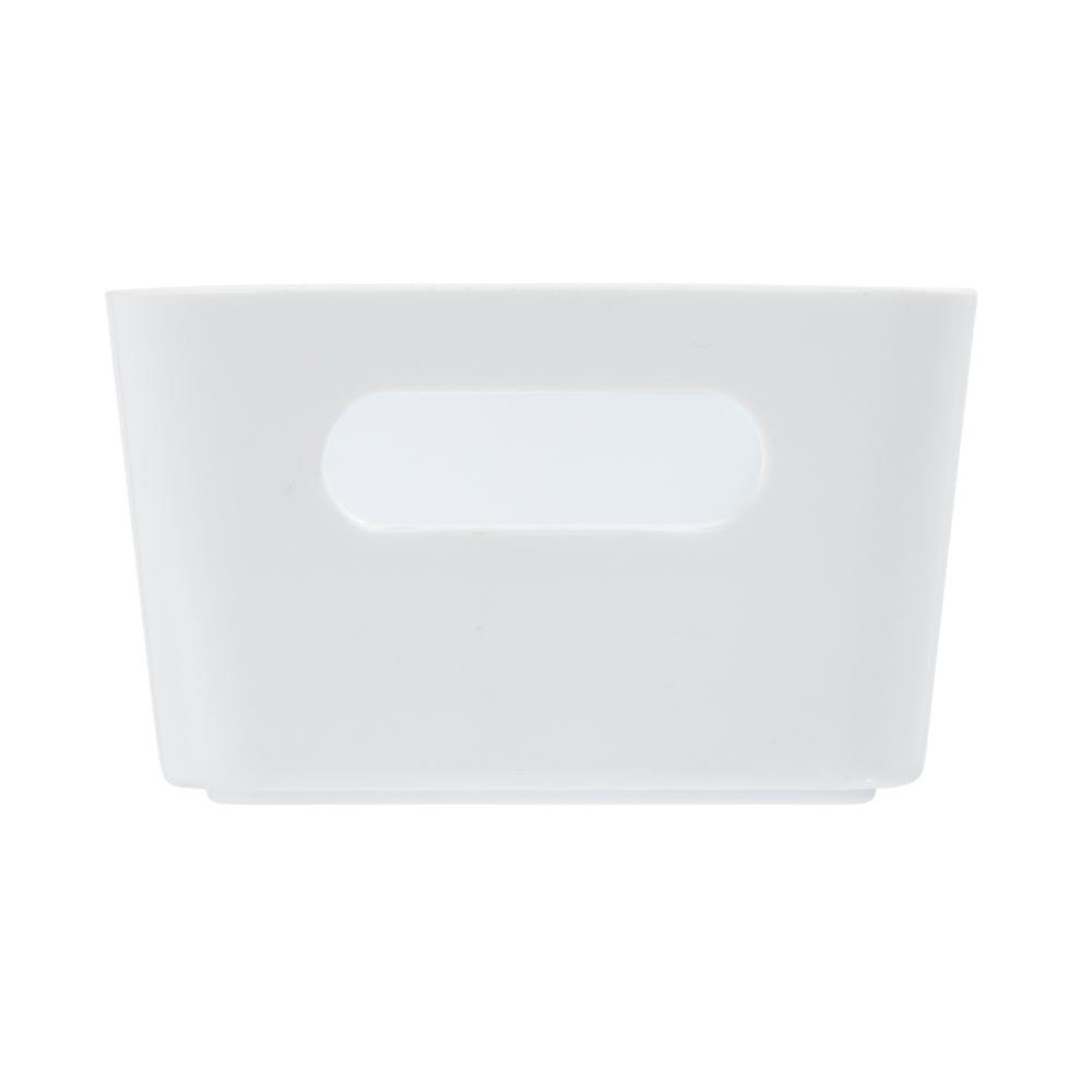 25cm White Rectangle Plastic Storage Basket – Wham Studio-Wham-Plastic Box Shop