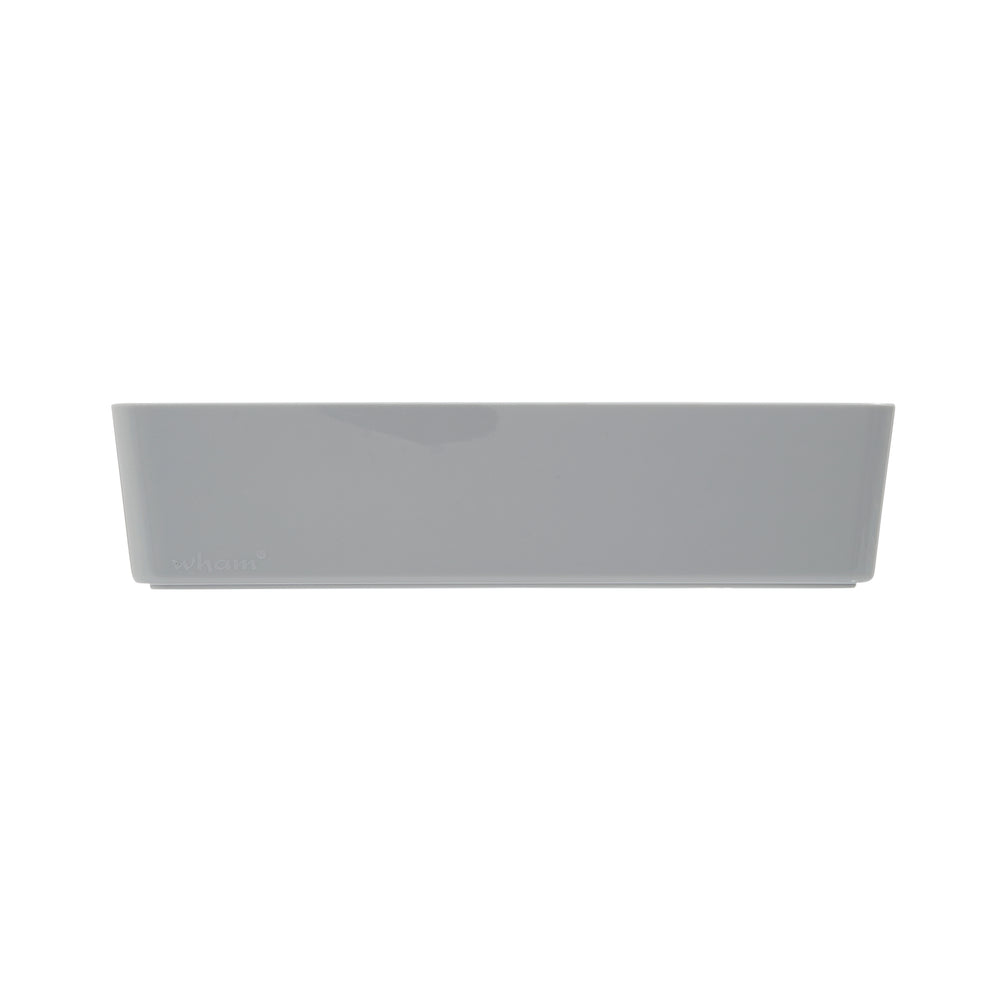 25cm White Rectangle Plastic Storage Basket – Wham Studio-Wham-Plastic Box Shop