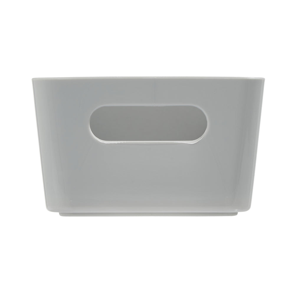 25cm White Rectangle Plastic Storage Basket – Wham Studio-Wham-Plastic Box Shop