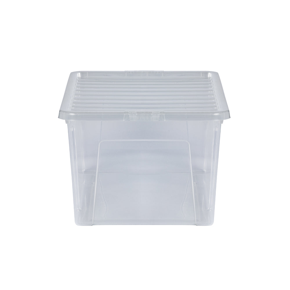 Wham Crystal Pack of 4 x 90L Plastic Storage Boxes with Lids-Wham-Plastic Box Shop