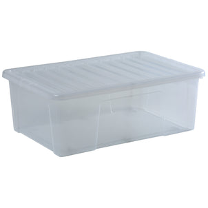 Pallet of 108 x 68L Crystal Plastic Storage Boxes with Lids-Wham-Plastic Box Shop