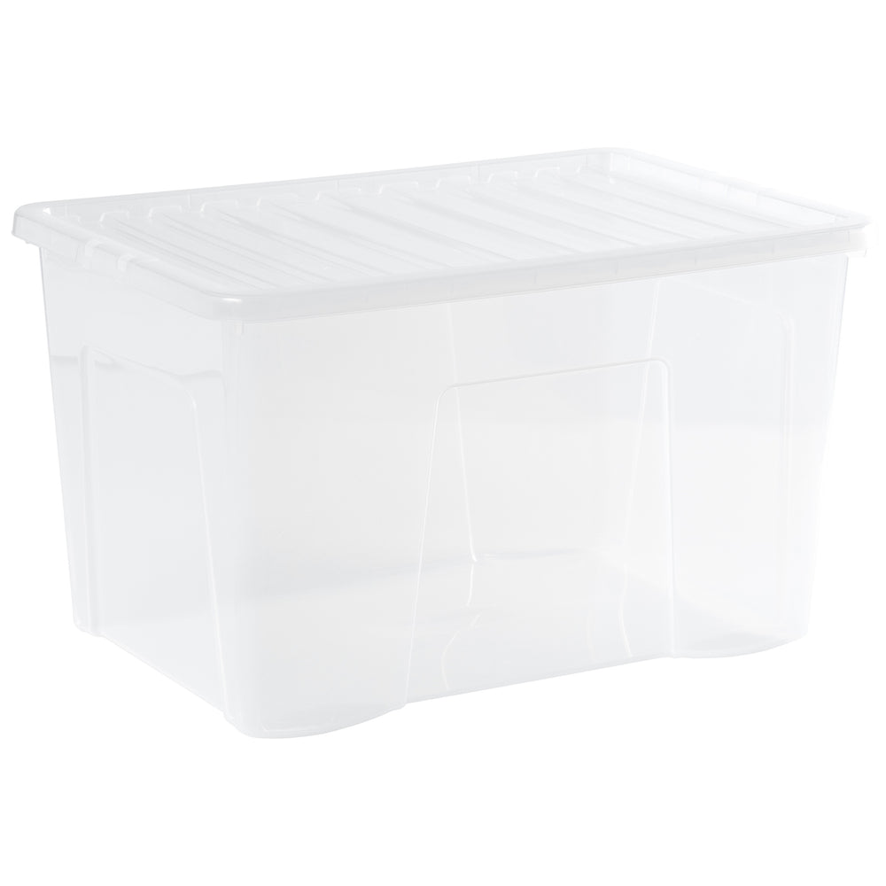 Wham Crystal Pack of 3 x 102L Plastic Storage Boxes with Lids-Wham-Plastic Box Shop
