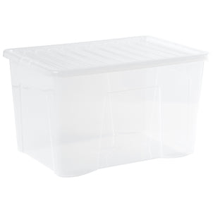 Wham Crystal Pack of 3 x 102L Plastic Storage Boxes with Lids-Wham-Plastic Box Shop