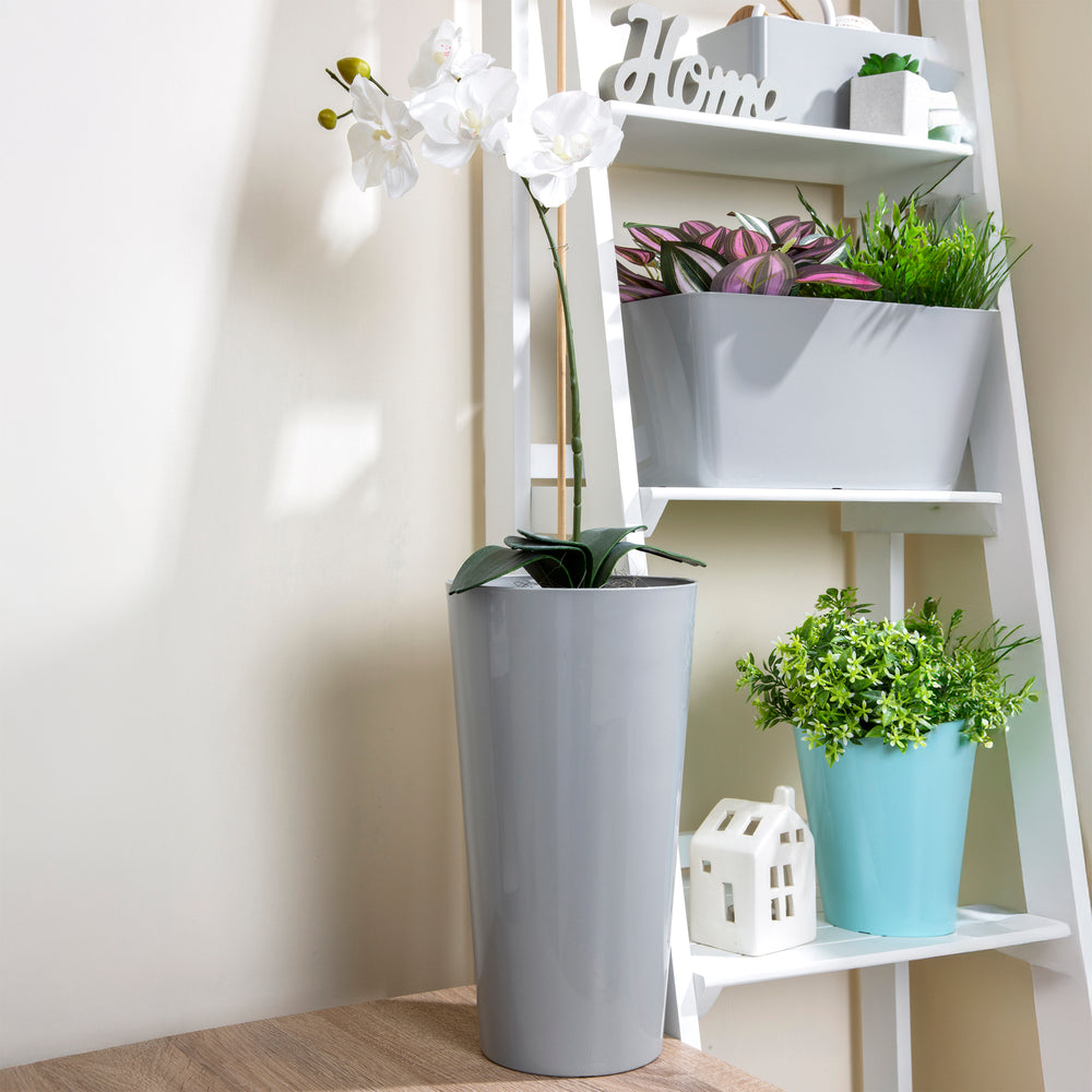 Studio 18cm Round Plastic Indoor Planter-Wham-Plastic Box Shop