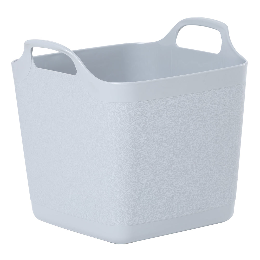 Small 15 Litre Square Flexi Tub - Cool Grey (29302)-Wham-Plastic Box Shop