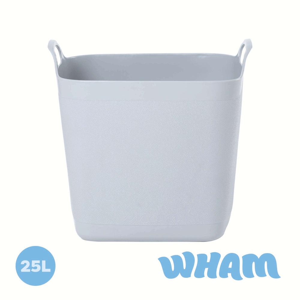 Medium 25 Litre Square Flexi Tub - Cool Grey (29352)-Wham-Plastic Box Shop