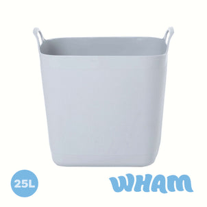 Medium 25 Litre Square Flexi Tub - Cool Grey (29352)-Wham-Plastic Box Shop