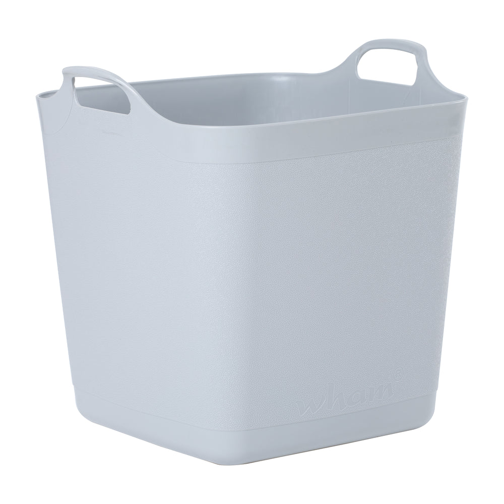 Large 40 Litre Square Flexi Tub - Cool Grey (29402)-Wham-Plastic Box Shop