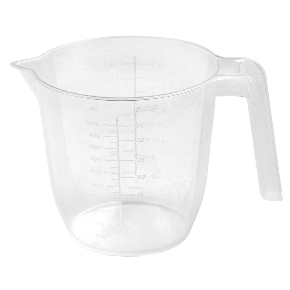 1 Litre Plastic Measuring Jug Clear (32000)-Wham Cook-Plastic Box Shop