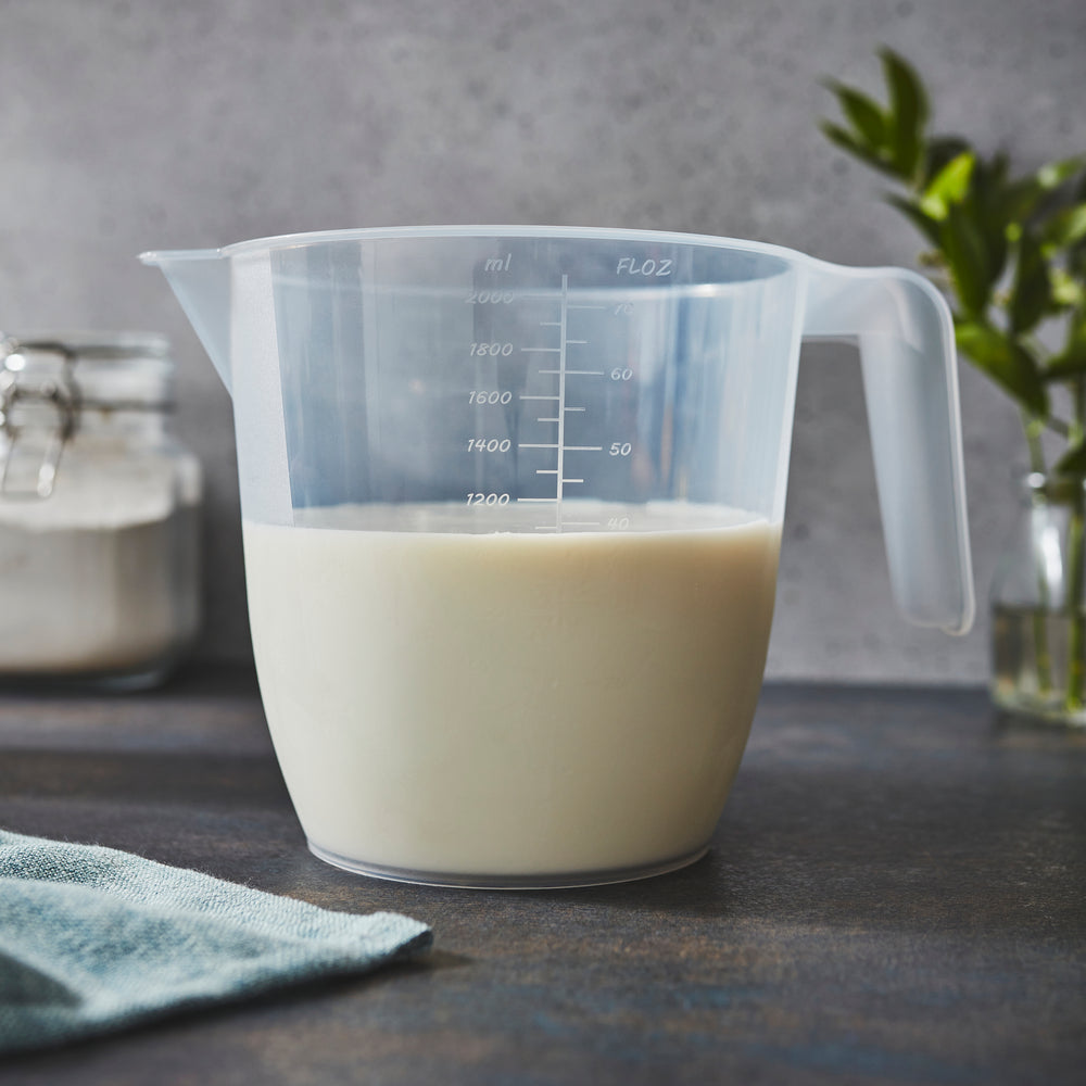 2 Litre Plastic Measuring Jug Clear (32025)-Wham Cook-Plastic Box Shop