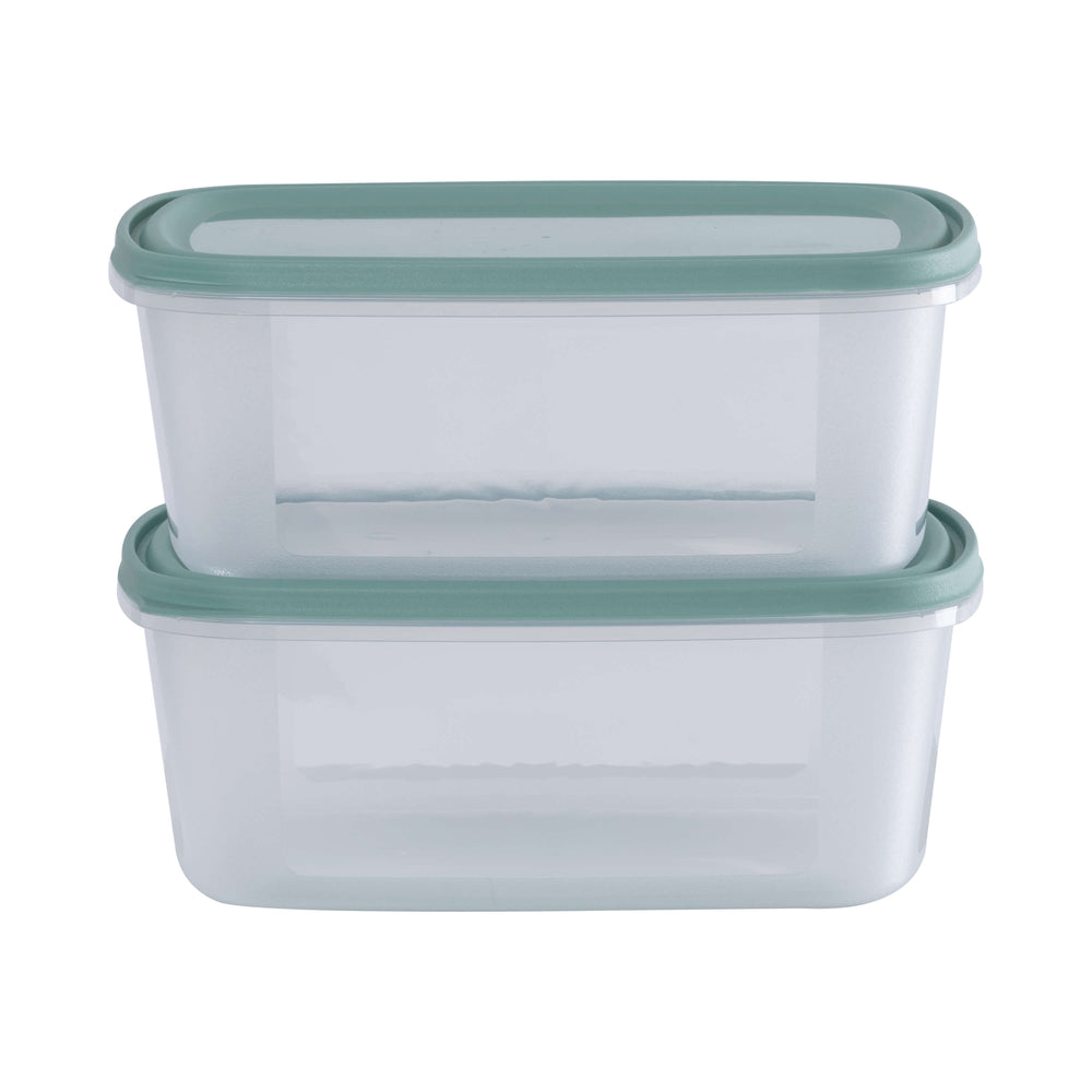 Set of 2 Everyday 3 Litre Plastic Food Boxes with Lids (35850)-Wham-Plastic Box Shop