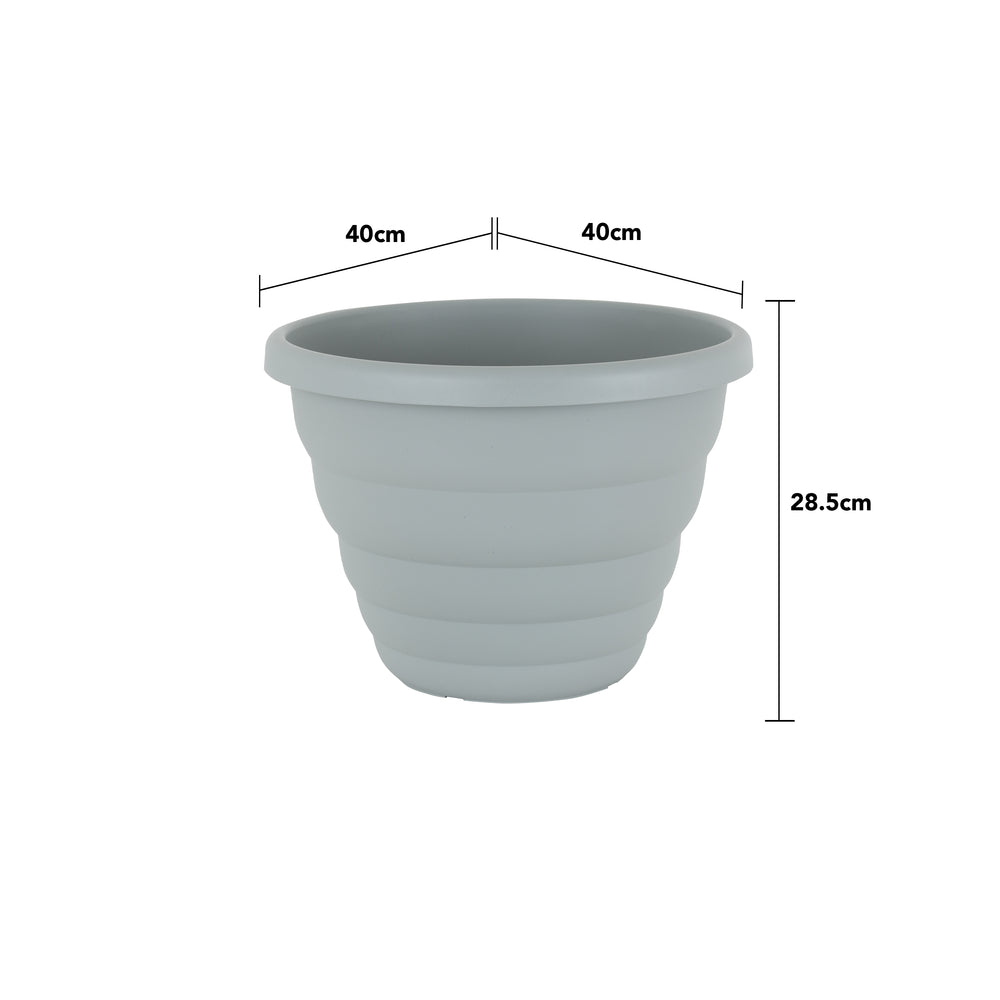 SINGLE - Beehive 40cm Round Upcycled Plant Pot (410168)-Wham-Plastic Box Shop