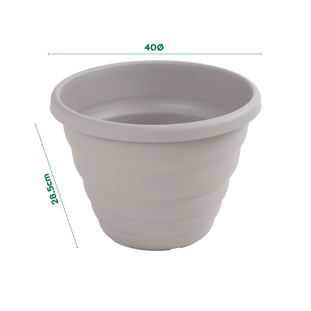 Pack of 2 x Beehive 40cm Round Upcycled Plant Pots-Wham-Plastic Box Shop