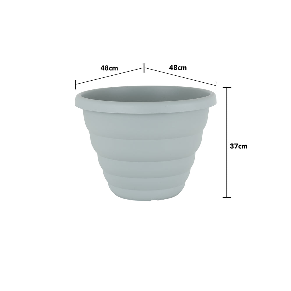 SINGLE - Beehive 48cm Round Upcycled Plant Pot (410183)-Wham-Plastic Box Shop