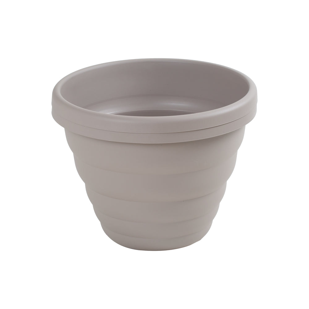 Pack of 2 x Beehive 48cm Round Upcycled Plant Pots-Wham-Fawn-WM48BHPP2F-Plastic Box Shop