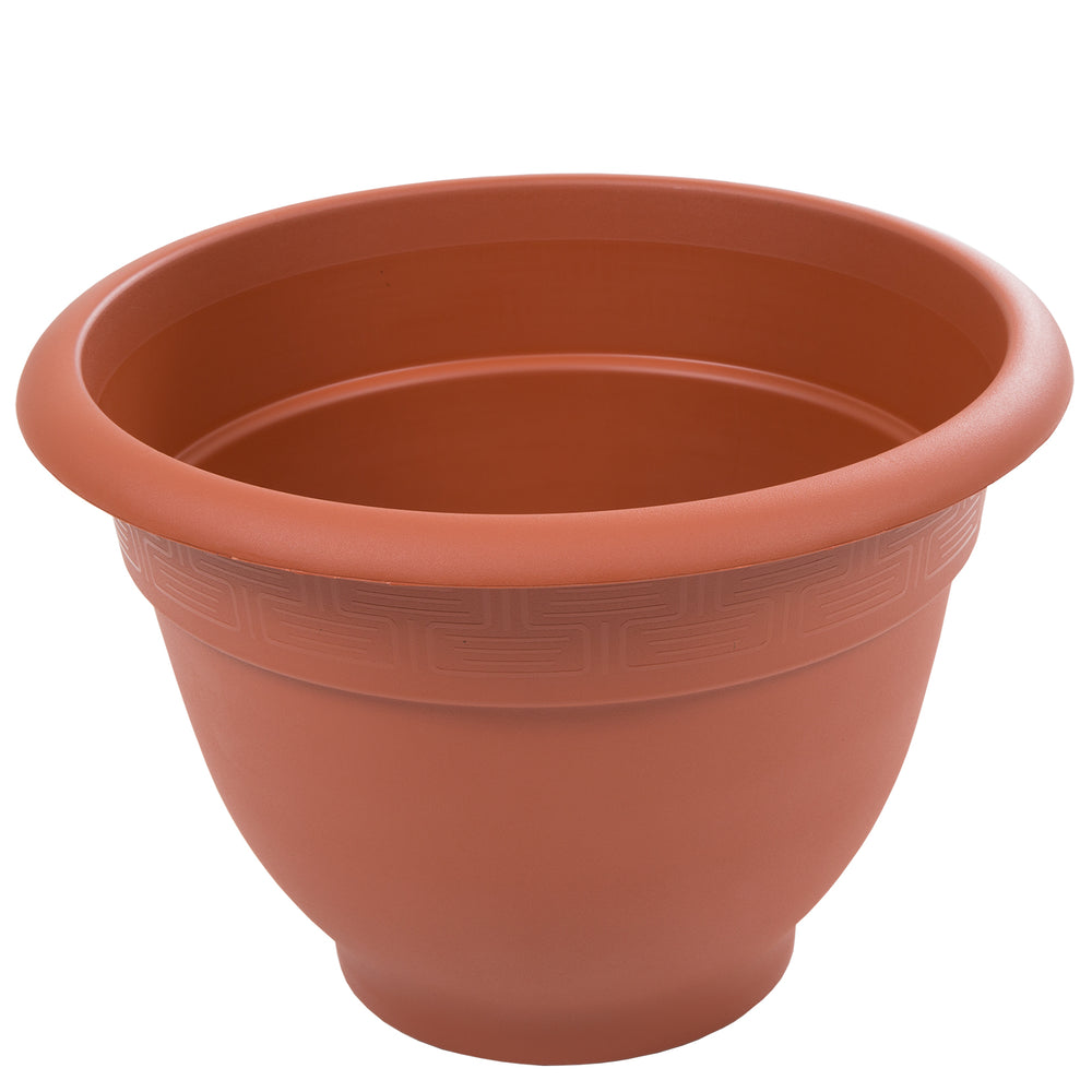 Pack of 2 - Bell Pot 34cm Round Plastic Planter-Wham-Terracotta-WM34BPRPP2T-Plastic Box Shop