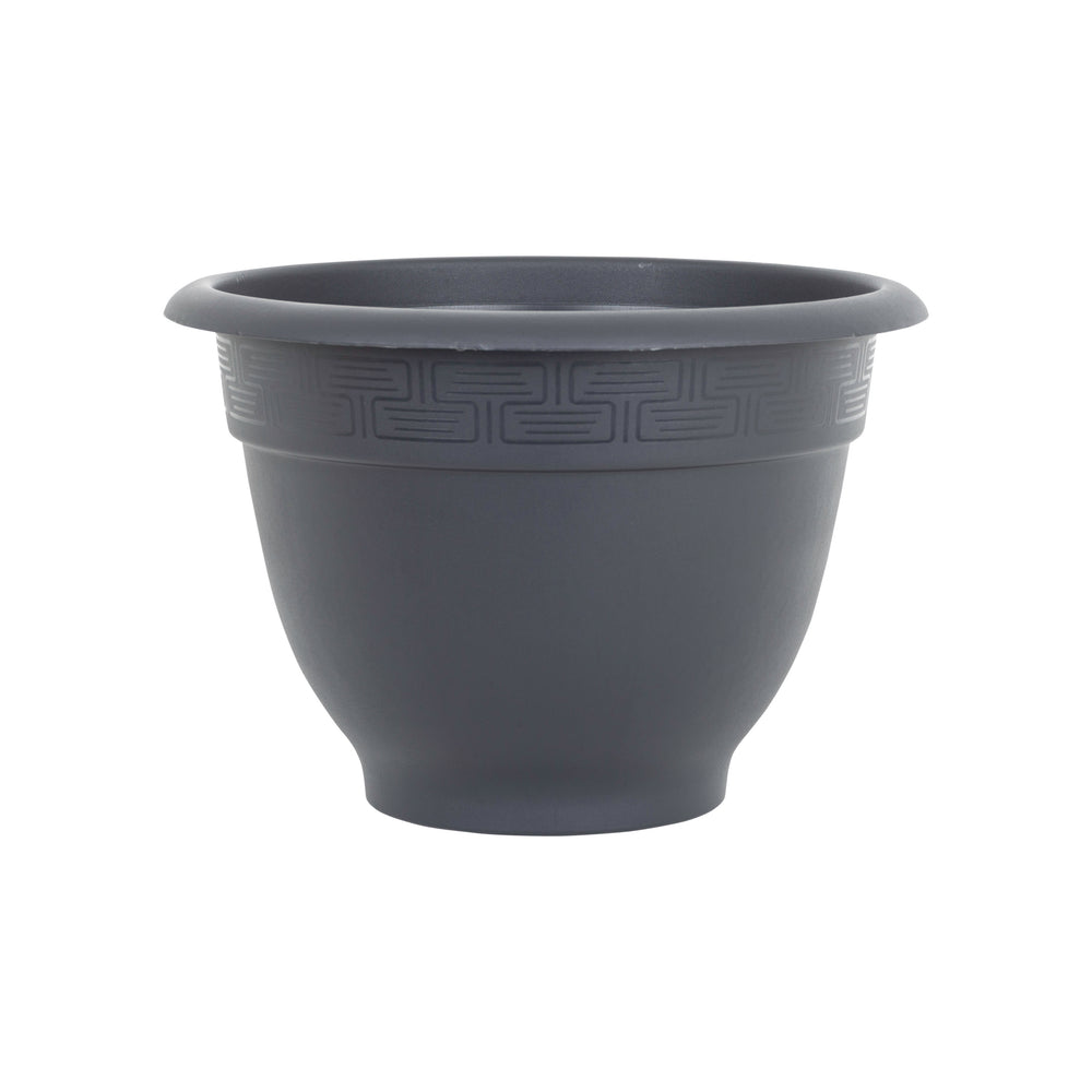 Pack of 2 - Bell Pot 48cm Round Plastic Planter-Wham-Slate-WM48BPRPP2SL-Plastic Box Shop