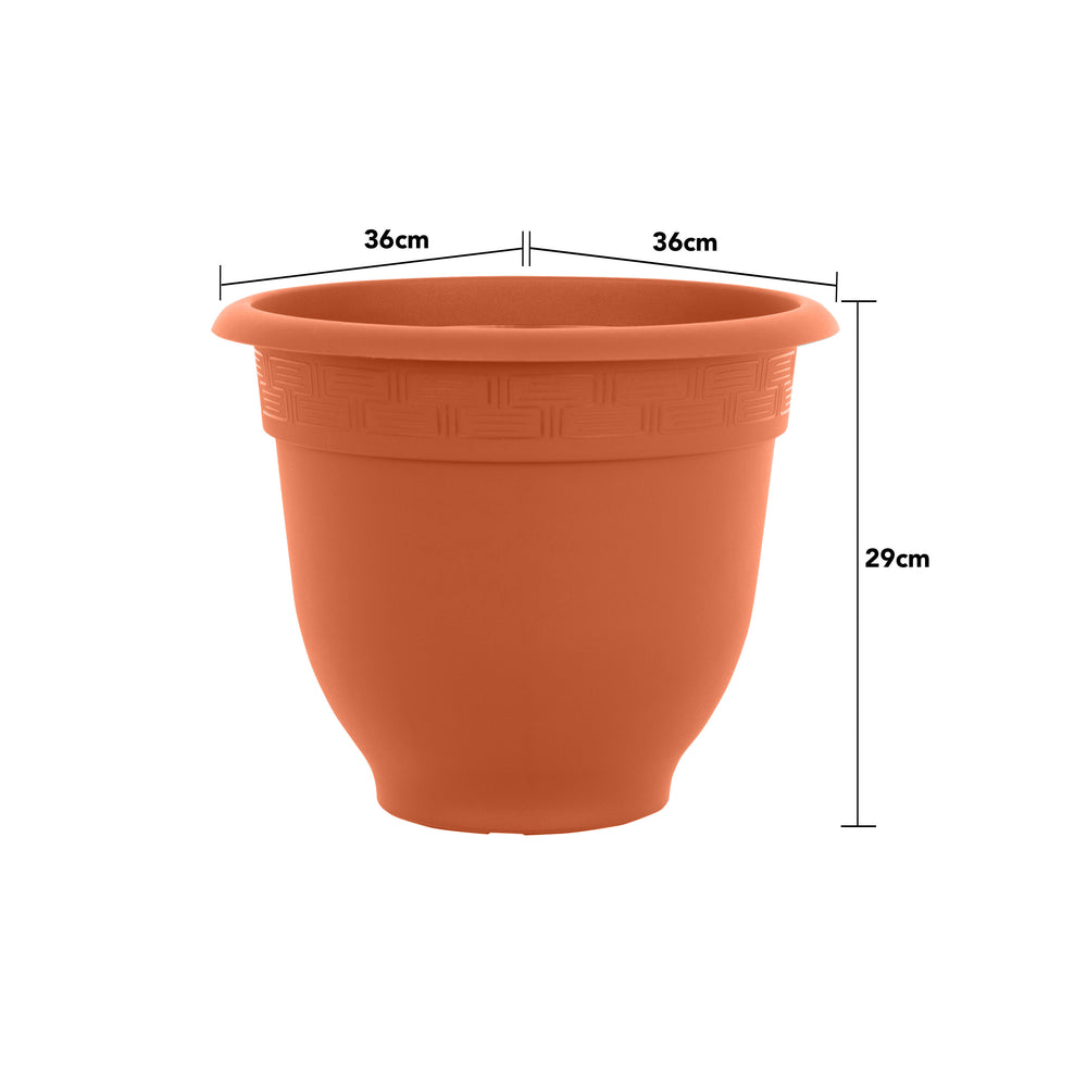 Pack of 2 - Bell Pot 36cm Round Plastic Planter-Wham-Plastic Box Shop