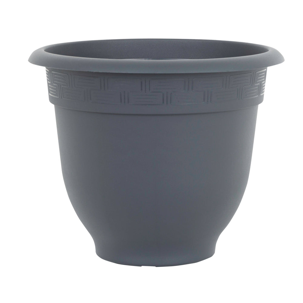 Pack of 2 - Bell Pot 36cm Round Plastic Planter-Wham-Slate-WM36BPRPP2SL-Plastic Box Shop