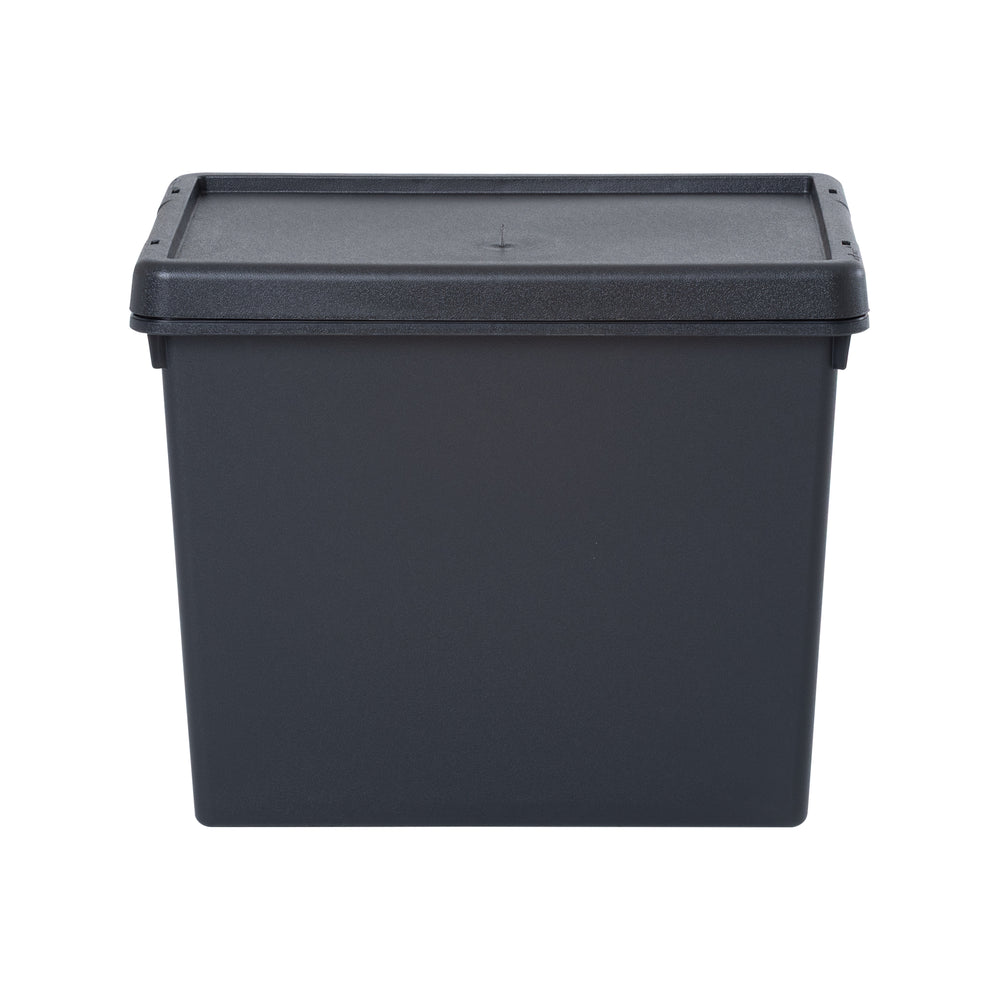 Wham Bam 24 Litre Heavy Duty Recycled Plastic Storage Box with Lid - Black-Wham-Plastic Box Shop
