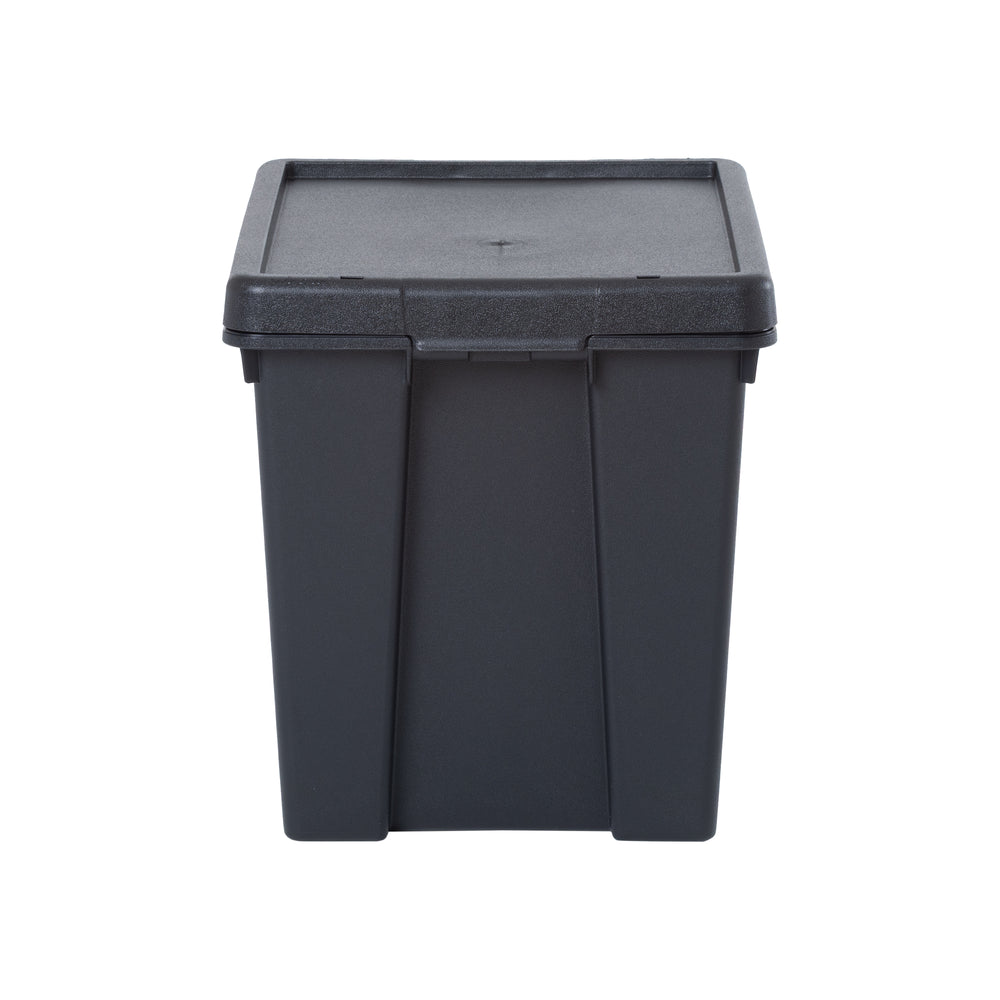 Wham Bam Pallet Deal 250 x 24 Litre Heavy Duty Recycled Plastic Storage Boxes with Lids - Black-Wham-Plastic Box Shop