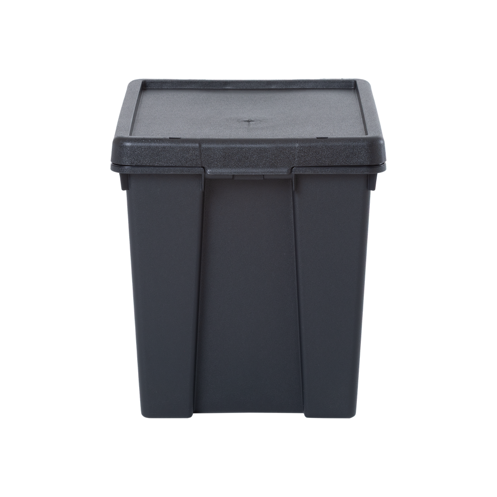 Wham Bam 24 Litre Heavy Duty Recycled Plastic Storage Box with Lid - Black-Wham-Plastic Box Shop