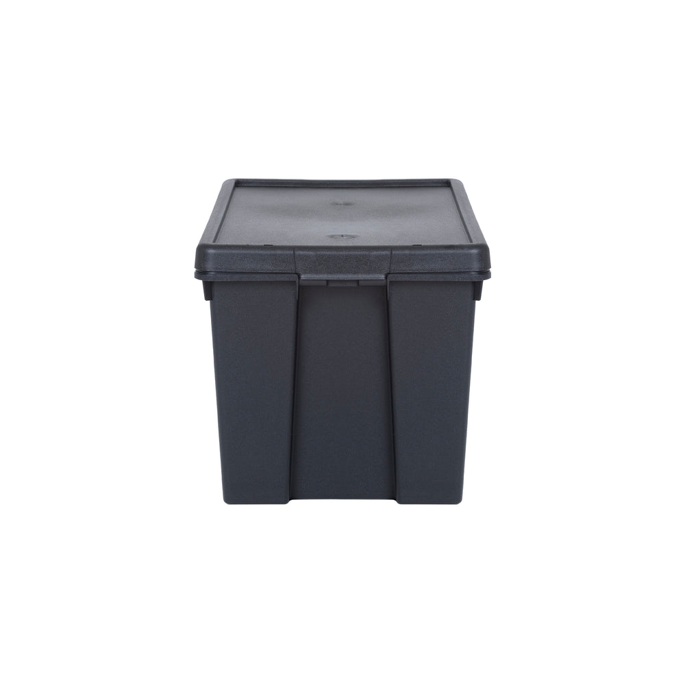 Wham Bam Pallet Deal 100 x 62 Litre Heavy Duty Recycled Plastic Storage Boxes with Lids - Black-Wham-Plastic Box Shop