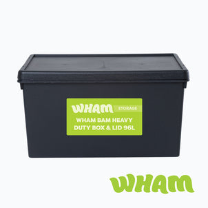Wham Bam 96 Litre Heavy Duty Recycled Plastic Storage Box with Lid - Black-Wham-Plastic Box Shop