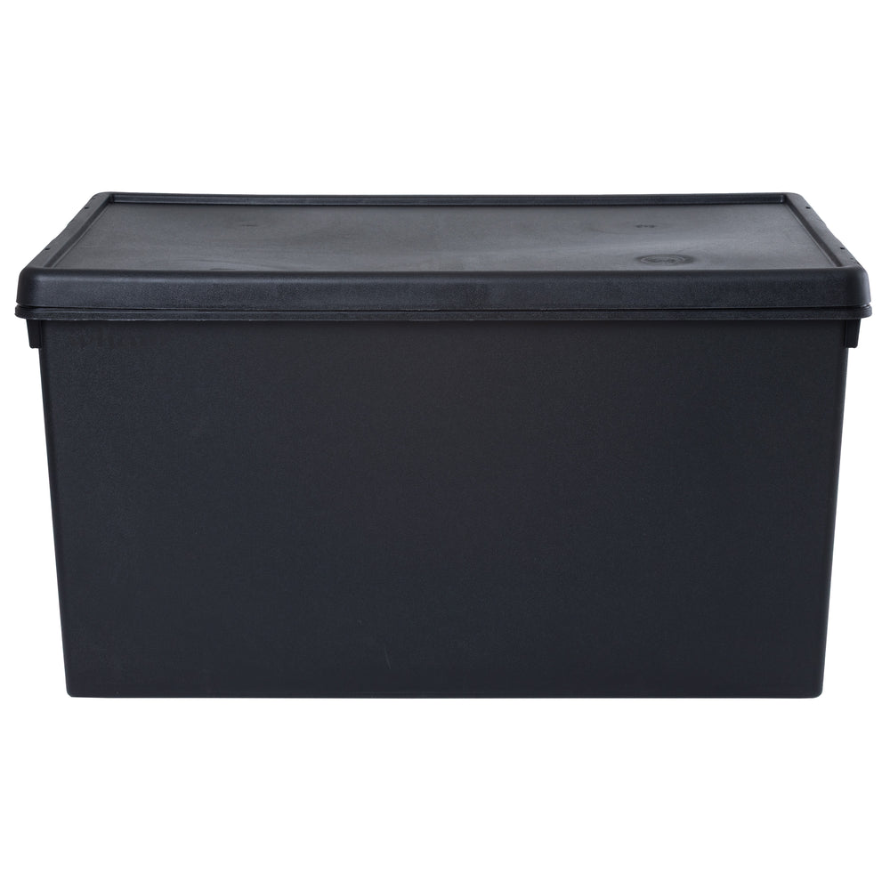 Wham Bam Pallet Deal 38 x 150 Litre Heavy Duty Recycled Plastic Storage Boxes with Lids - Black-Wham-Plastic Box Shop