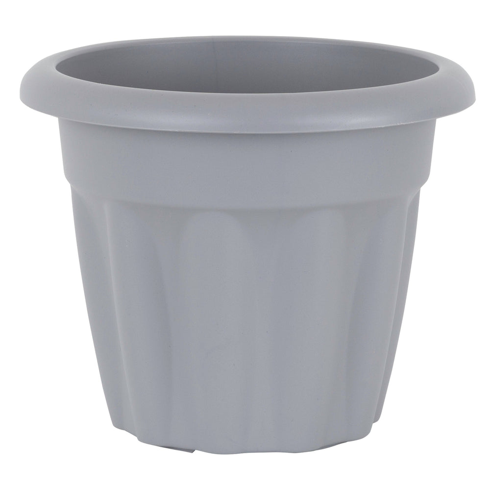 25cm Vista Extra Small Round Plastic Plant Pot-Wham-Upcycled Grey-WM25VRPUG-Plastic Box Shop