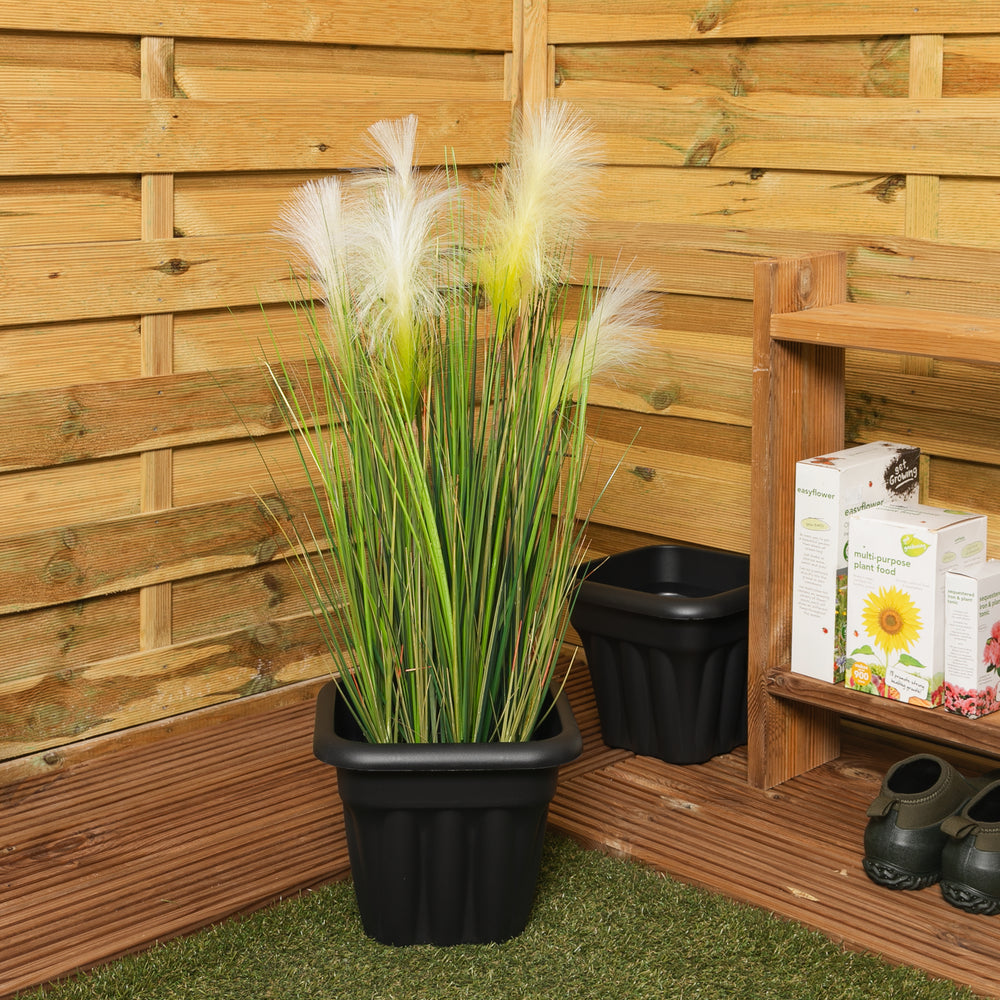 25cm Vista Mini Square Plastic Garden Planter-Wham-Plastic Box Shop