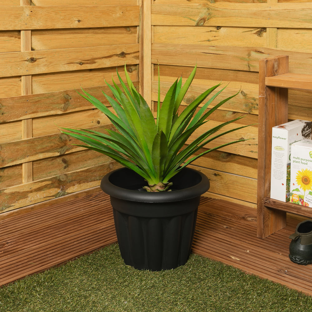 33cm Vista Small Round Plastic Plant Pot-Wham-Plastic Box Shop